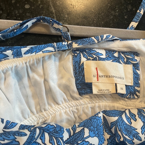 Anthropologie Somerset Mini Blue & White dress XS - Picture 3 of 5